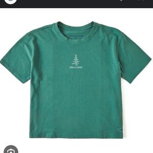 Life is good boxy tee NWOT